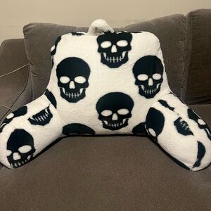 Skull Print Backrest Pillow / Brand New.